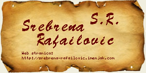 Srebrena Rafailović vizit kartica